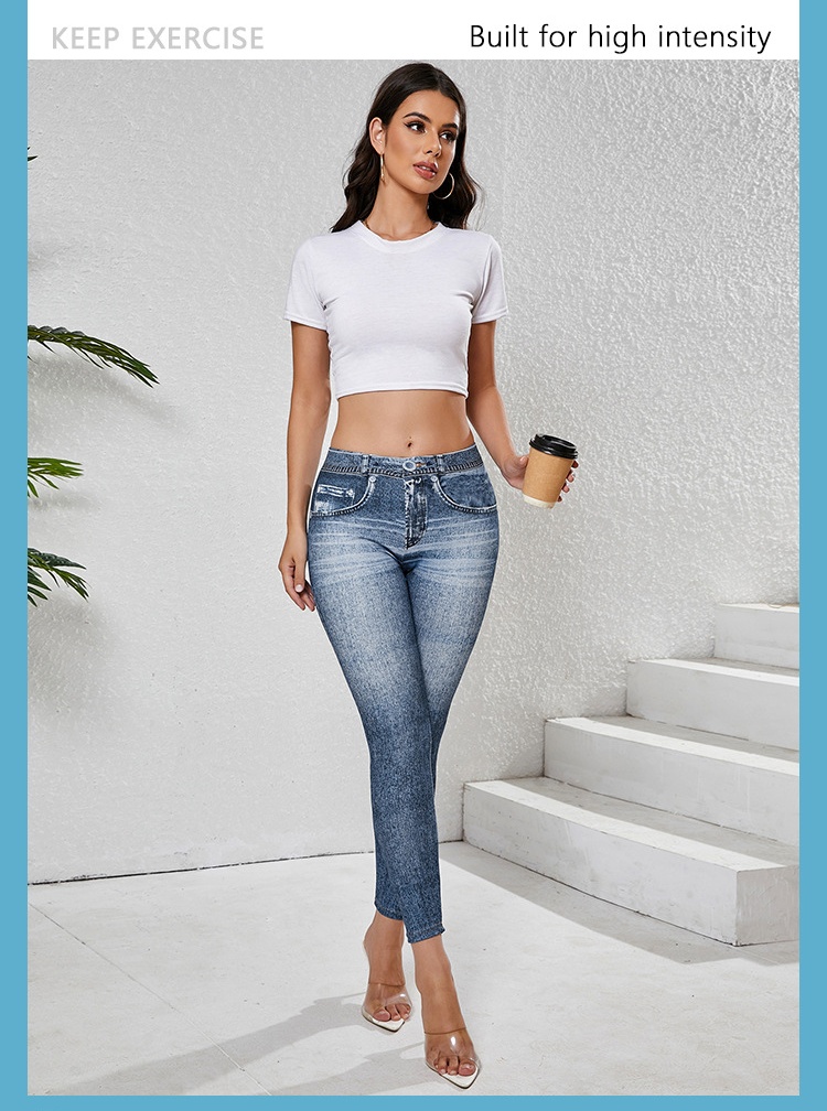 Womens Classic Medium Wash High Waist Skinny Ankle Jeans